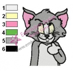 Tom and Jerry Embroidery Design 40